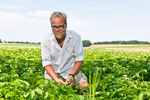 Reiner im Kartoffelfeld | Biohöfe Oldendorf © Jochen Quast